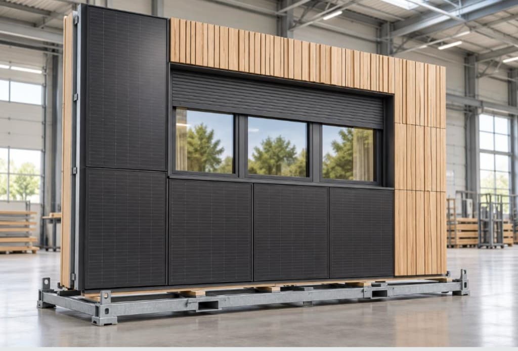 Fassadenmodul mit integrierter Photovoltaik
